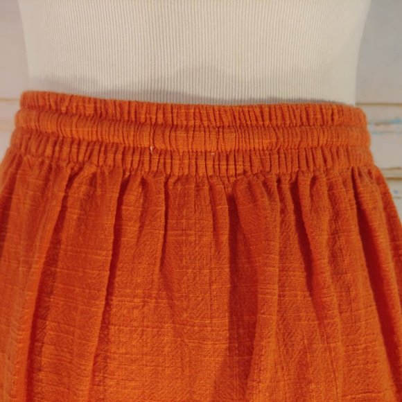 Rhythm. drawstring & elastic band skirt / size 4 / orange - Picture 5 of 11